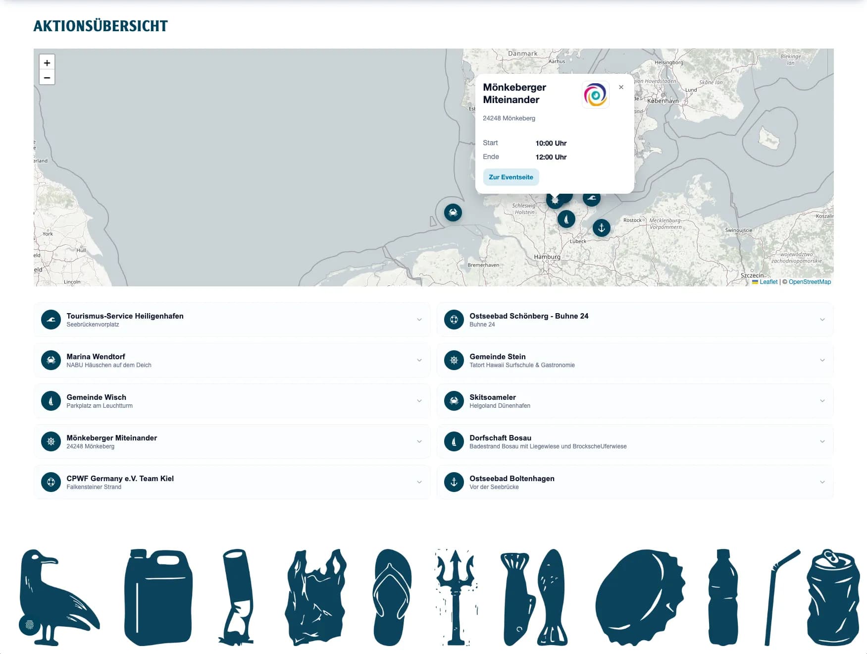Sichtbarkeit auf der Flens-Website